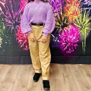 SOLD :ZARA Faux Leather Pants